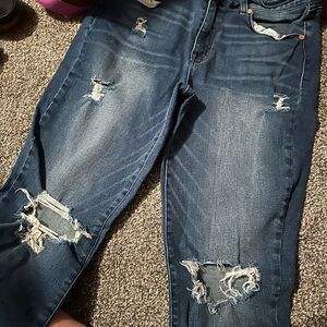 Refuge High Rise Blue Jeans